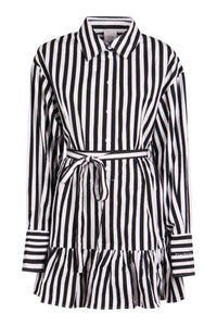 Striped cotton shirtdress